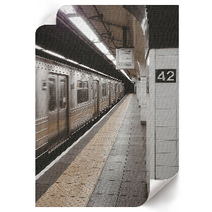 Plagát do obývačky Stanica metra