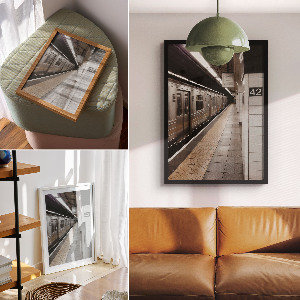 Plagát do obývačky Stanica metra