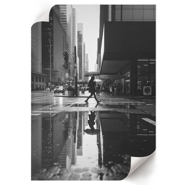 Retro plagát Mestská krajina