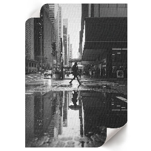 Retro plagát Mestská krajina