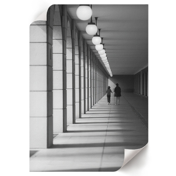 Retro plagát Chodba budovy