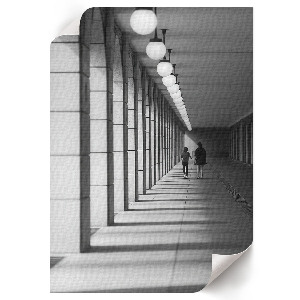 Retro plagát Chodba budovy