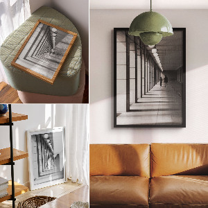 Retro plagát Chodba budovy