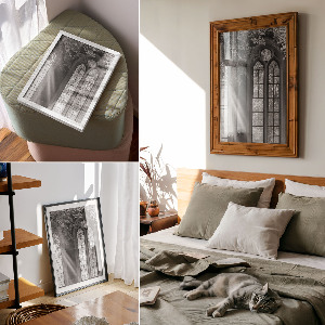 Poster na stenu Gotické okná