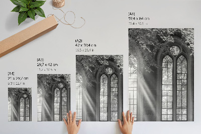 Poster na stenu Gotické okná