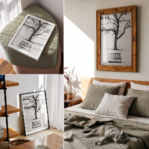 Retro plagát Zimný pokoj