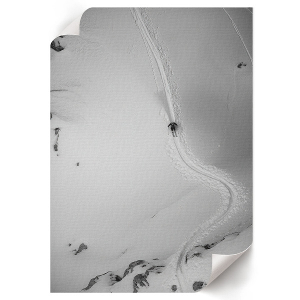 Poster na stenu Jazda lyžiara