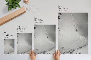 Poster na stenu Jazda lyžiara