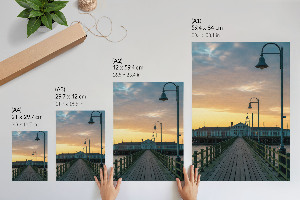 Retro plagát Drevené mólo