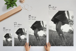 Plagát do obývačky Žena na lúke