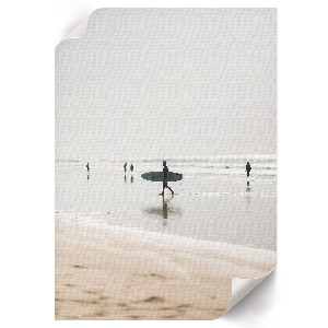 Plagát do izby Surferi na pláži