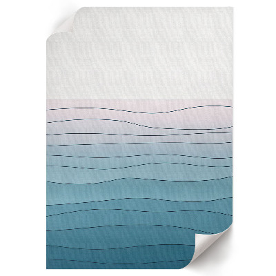 Retro plagát Minimalistické vlny
