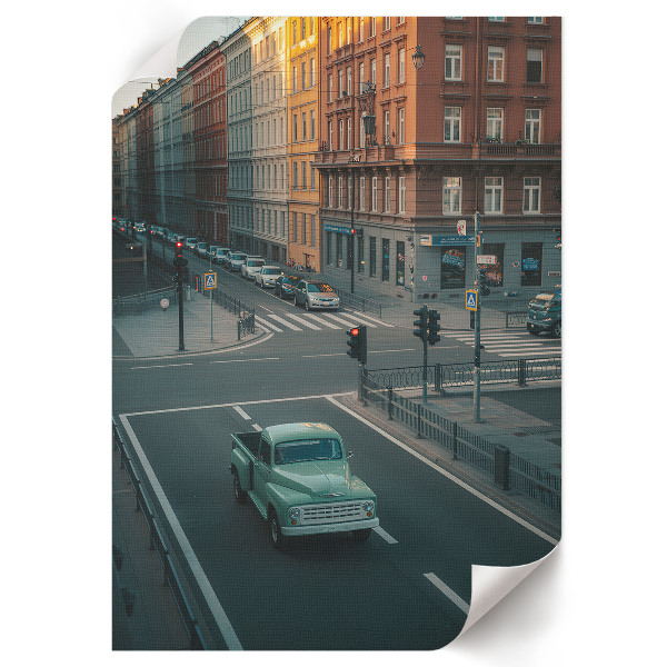 Plagát do izby Retro mestská ulica