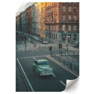 Plagát do izby Retro mestská ulica