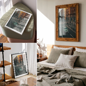 Plagát do izby Retro mestská ulica