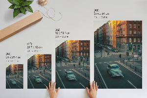 Plagát do izby Retro mestská ulica