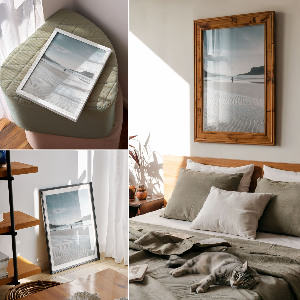 Retro plagát Tichá pláž