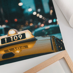 Retro plagát Taxík v noci