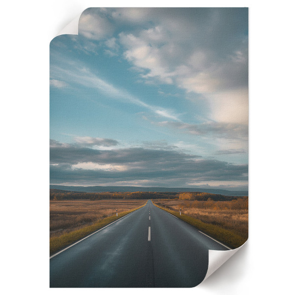 Retro plagát Krajina vozovky