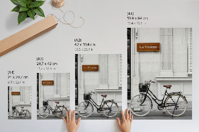 Poster na stenu Bicykel pri stene