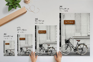 Poster na stenu Bicykel pri stene