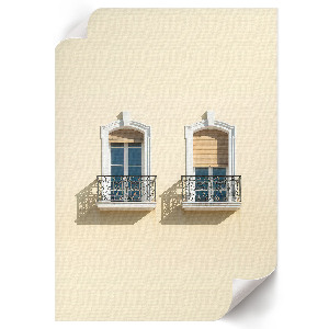 Poster na stenu Fasádne okná