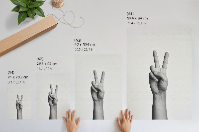 Poster na stenu Gesto mieru