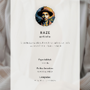 Retro plagát Umelecký portrét