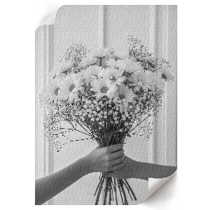 Poster na stenu Biele kvety