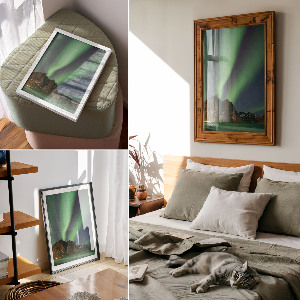 Poster na stenu Polárna žiara