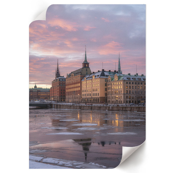 Plagát do izby Mesto večer