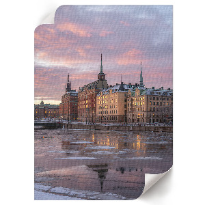 Plagát do izby Mesto večer