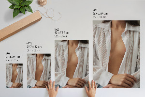 Plagát do obývačky Žena v košeli