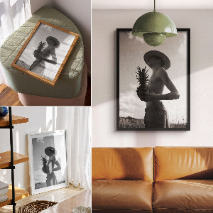 Plagát do obývačky Ananásový portrét