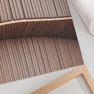 Retro plagát Drevené panely