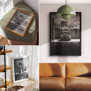 Retro plagát Retro vozidlo