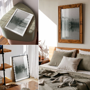 Plagát do obývačky Hmlistá krajina