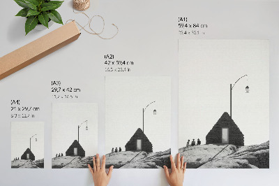 Plagát do obývačky Minimalistická krajina