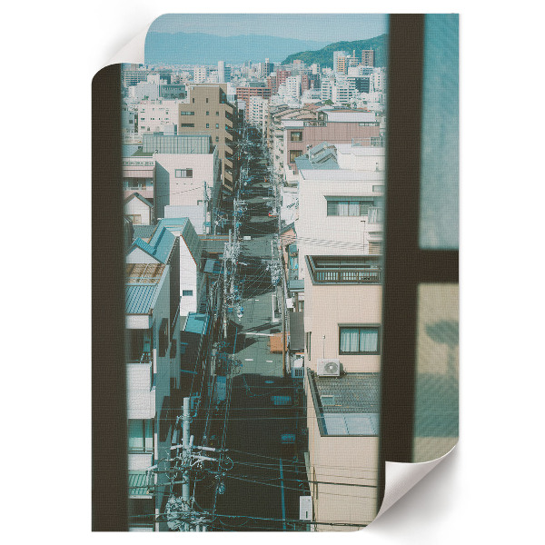 Retro plagát Panoráma mesta