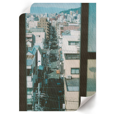 Retro plagát Panoráma mesta