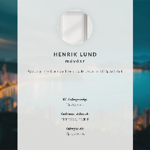 Retro plagát Panoráma mesta