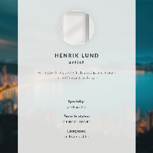 Retro plagát Panoráma mesta