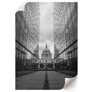 Poster na stenu Zrkadlové budovy