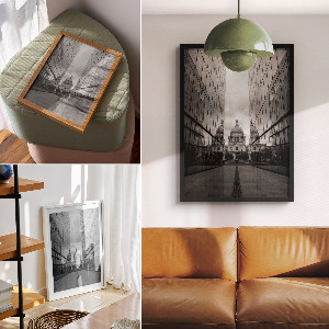 Poster na stenu Zrkadlové budovy