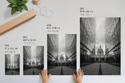 Poster na stenu Zrkadlové budovy