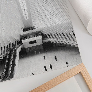 Retro plagát Futuristická architektúra