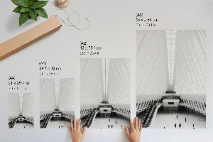 Retro plagát Futuristická architektúra