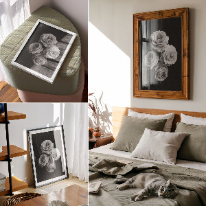 Poster na stenu Štyri ruže