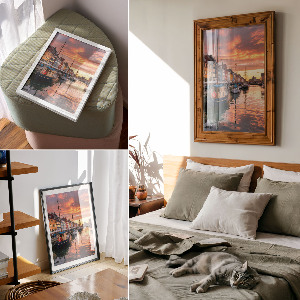 Plagát do izby Farebné nábrežie