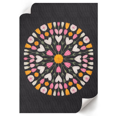 Poster na stenu Kvetinová mandala